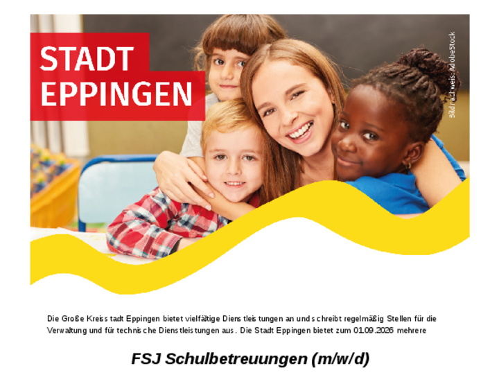 Stellenausschreibung FSJ Schulbetreuung