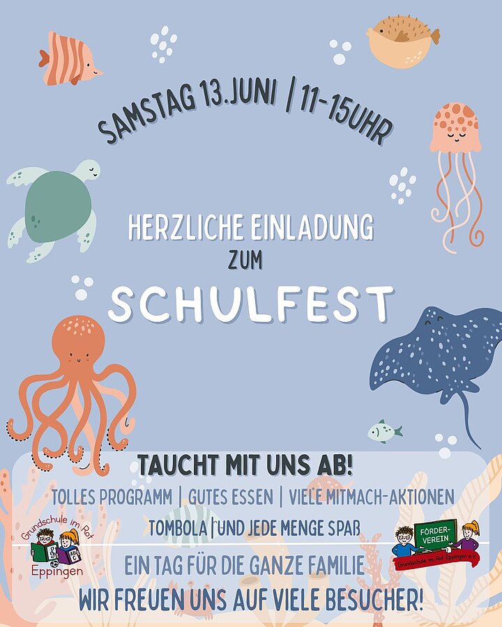 Einladung zum Schulfest am 13.06.2026