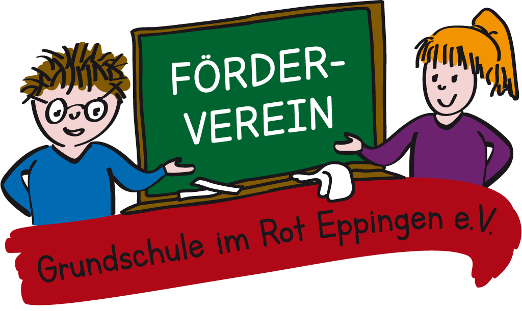 Logo des Fördervereins der Grundschule im Rot